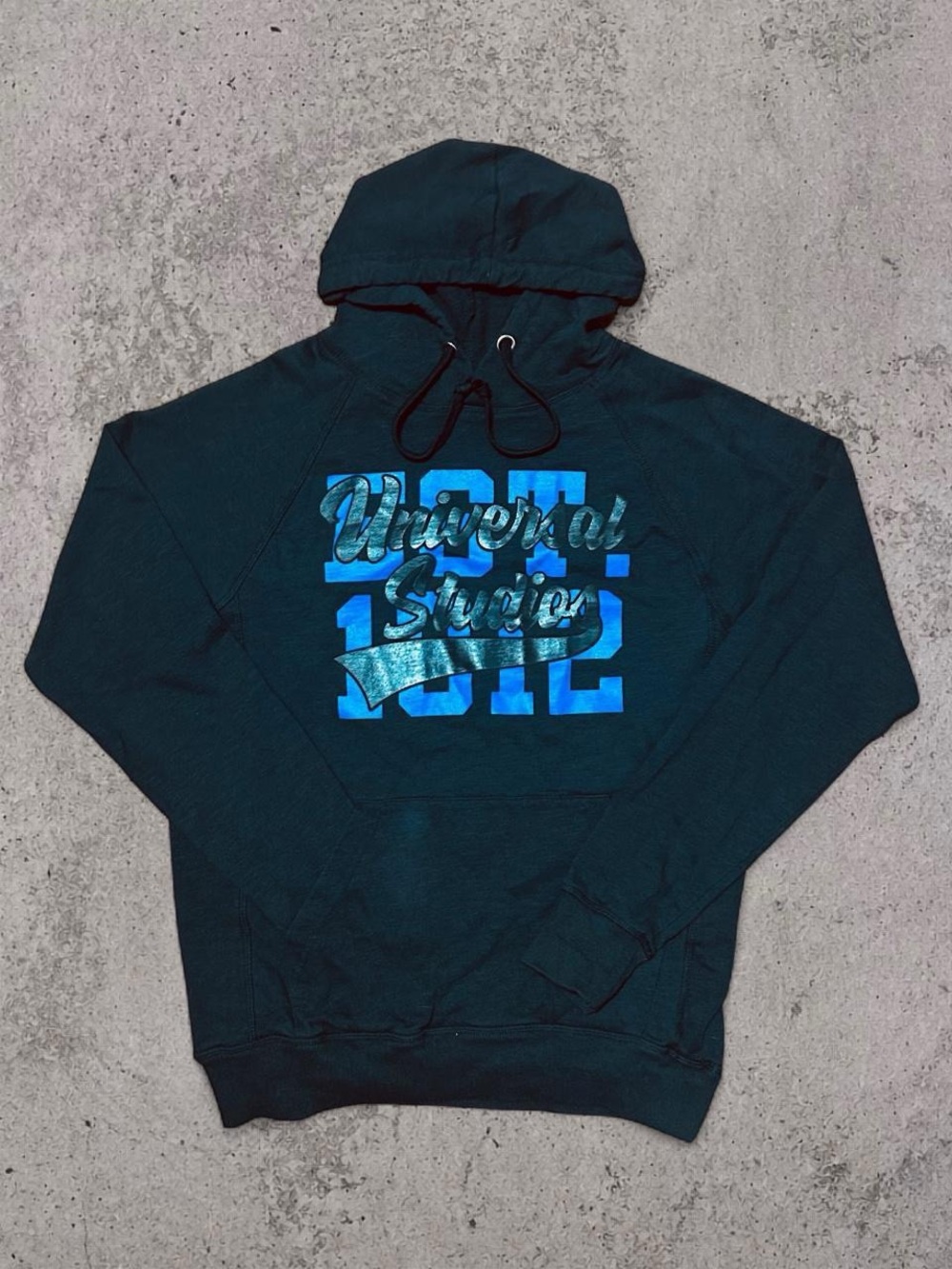 Universal Studios Black Graphic Pullover Hoodie Size Medium